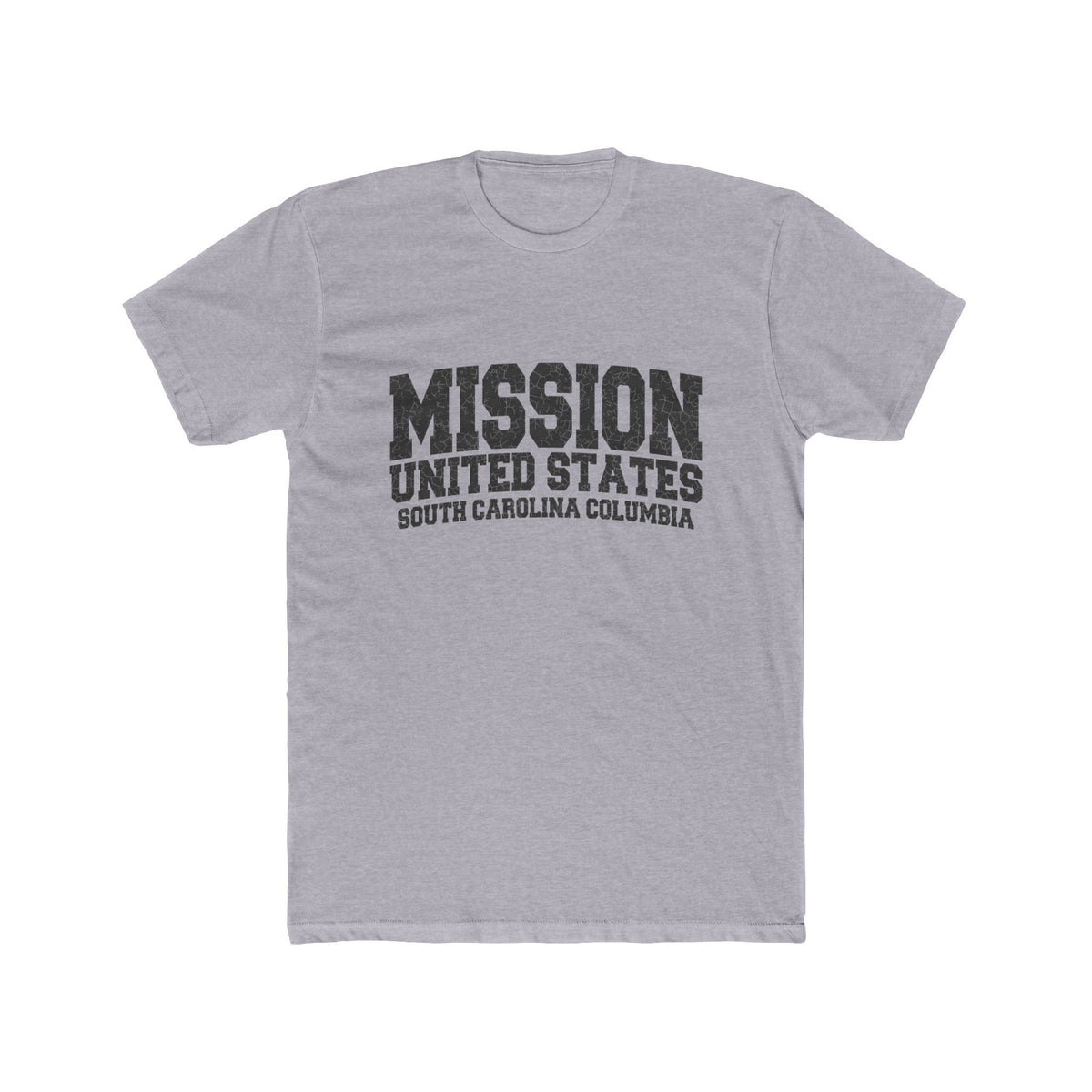 South Carolina Columbia Mission T-Shirt in Heather Grey, front view