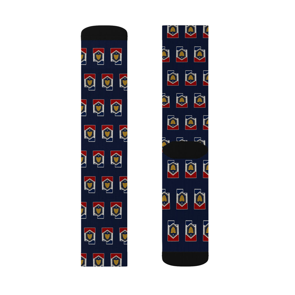 Utah Mission Flag Map Socks