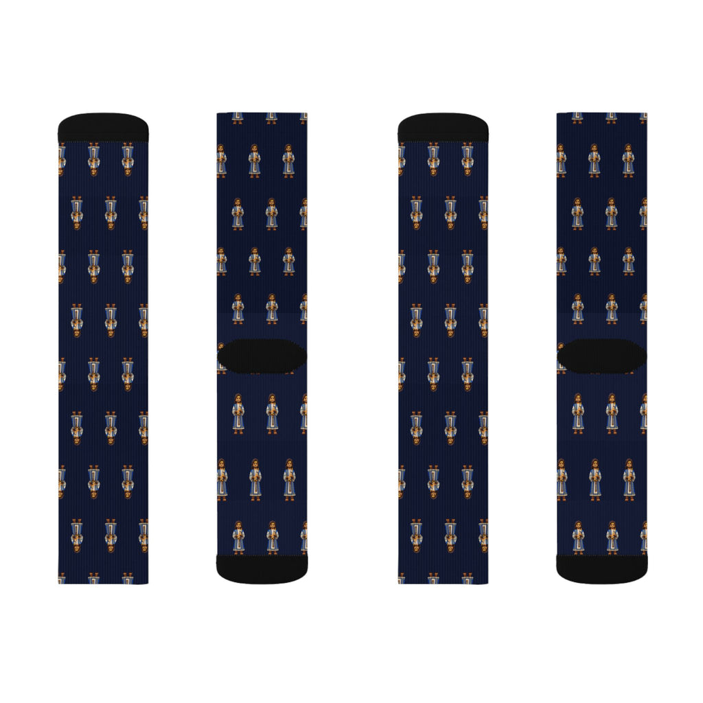 Enos Brick Chess crew socks by Weak Things view 2