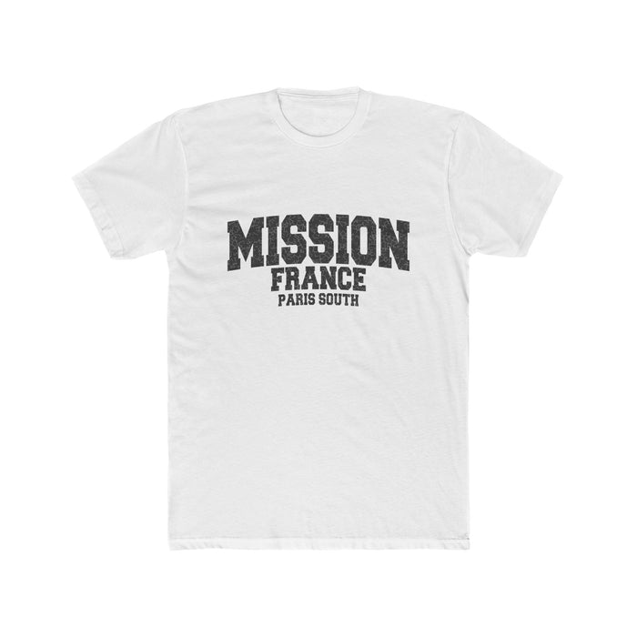 France Paris South Mission T-Shirt in Solid White, front view