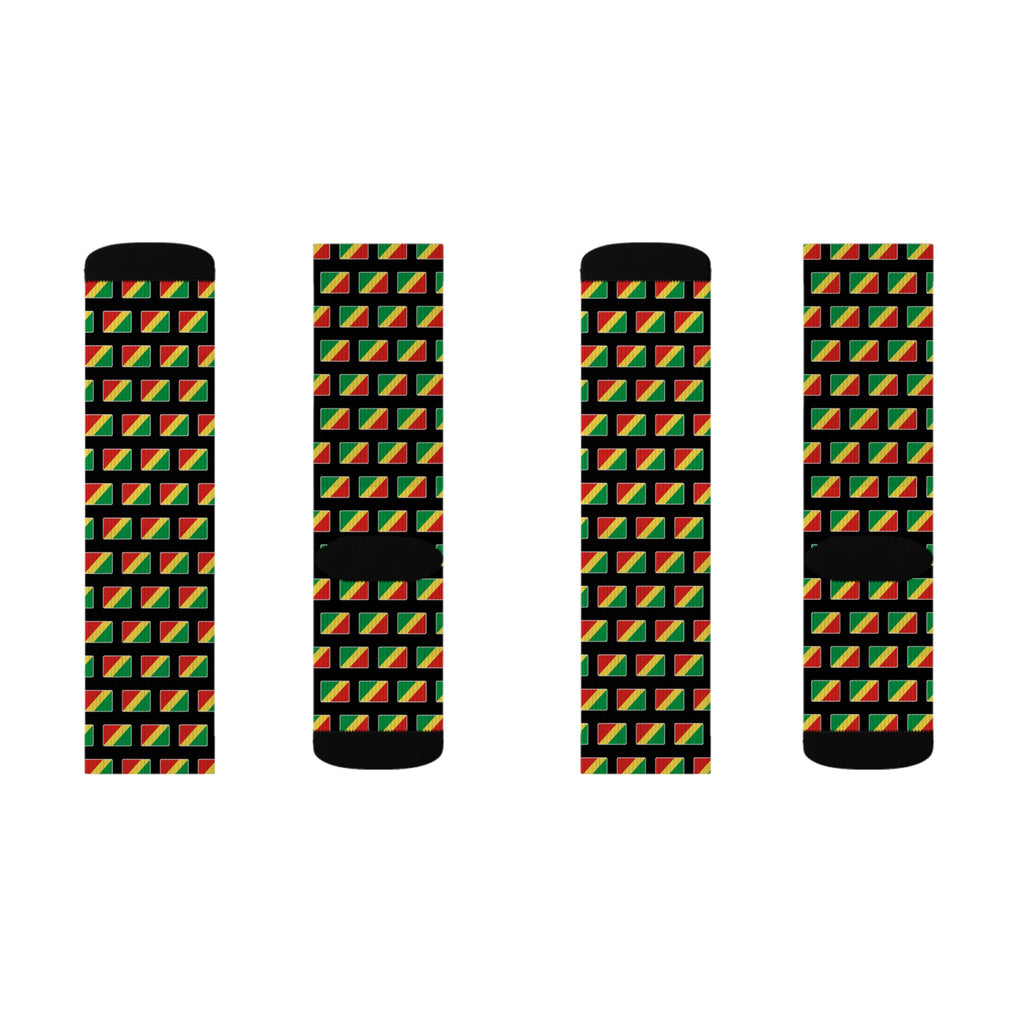 Republic of Congo Mission Flag Socks