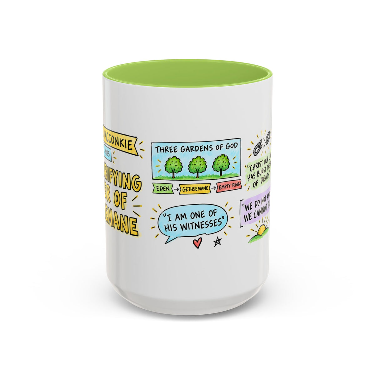 The Purifying Power of Gethsemane Sketch Note Mug — Bruce R. McConkie