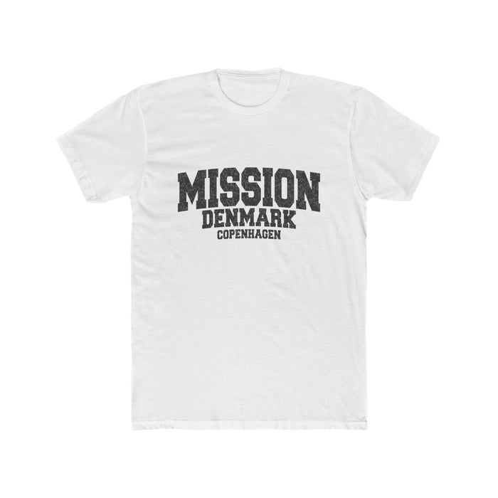 Denmark Copenhagen Mission T-Shirt in Solid White, front view