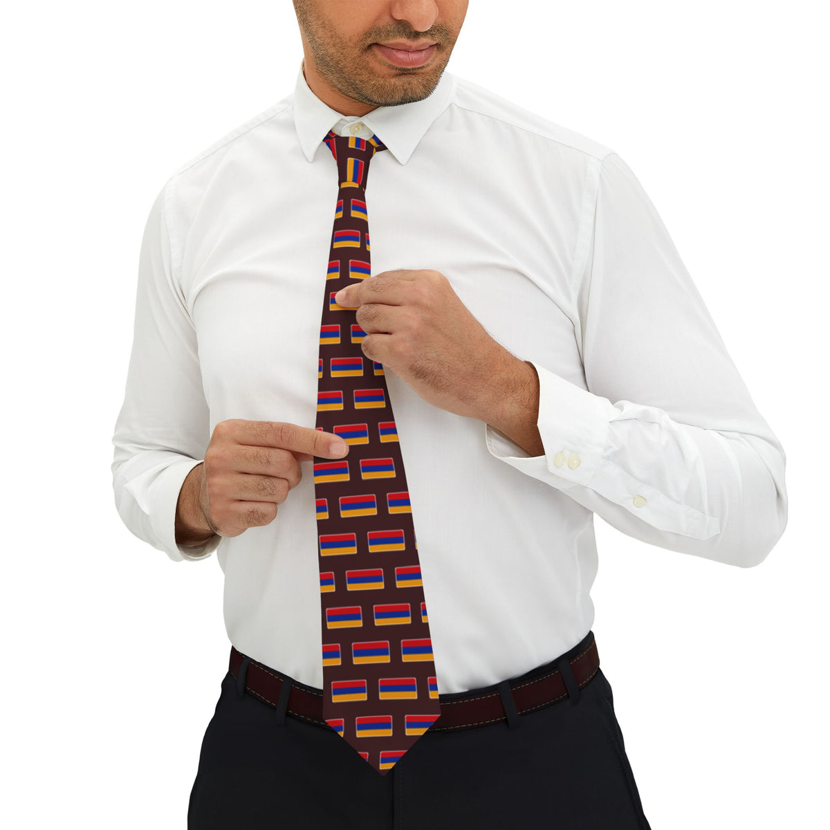 Armenia Mission Flag Tie