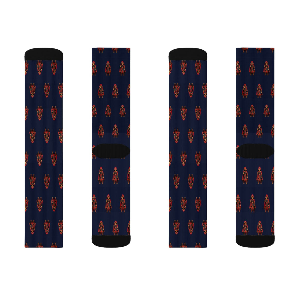 Akish's Secret Band Brick Chess crew socks by Weak Things view 2