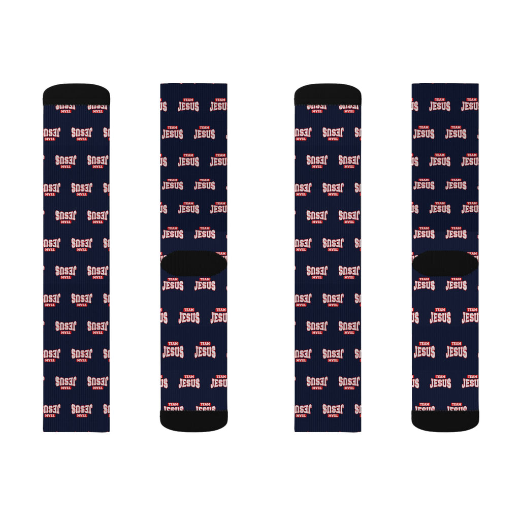 Team Jesus crew socks by Weak Things view 4