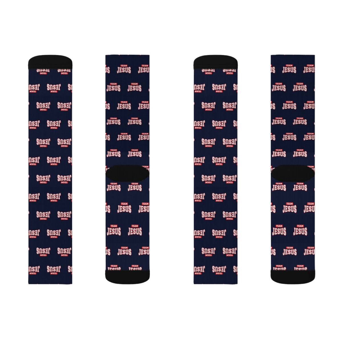 Team Jesus crew socks by Weak Things view 4