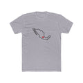 Mexico Mexico City West Mission Heart Map shirt in Heather Grey: Mexico outline with a red heart, front view