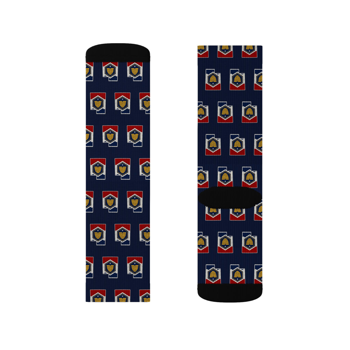 Utah Mission Flag Map Socks