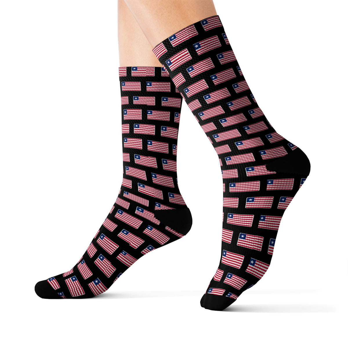 Liberia Mission Flag Socks