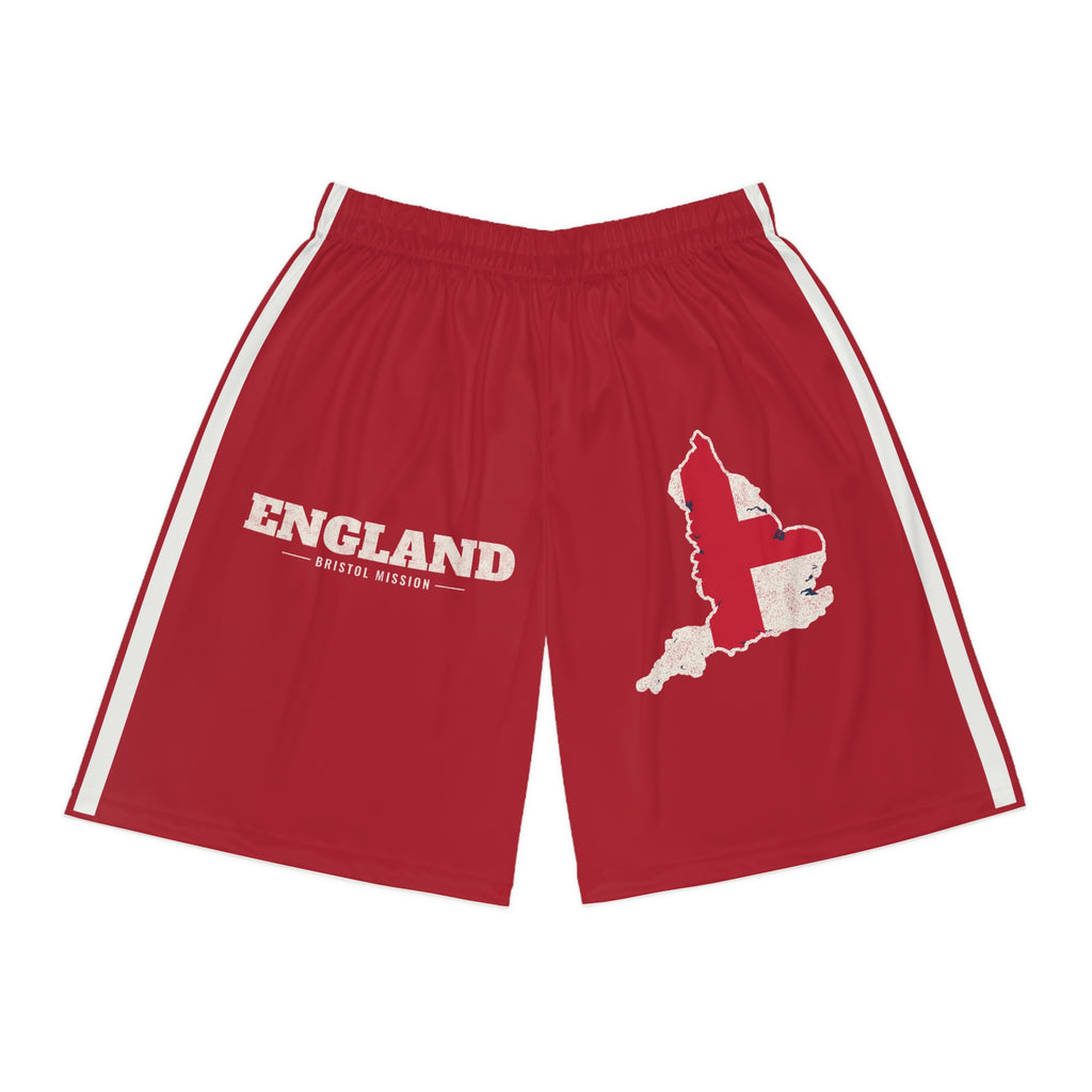 England Bristol Mission Basketball Shorts, front view