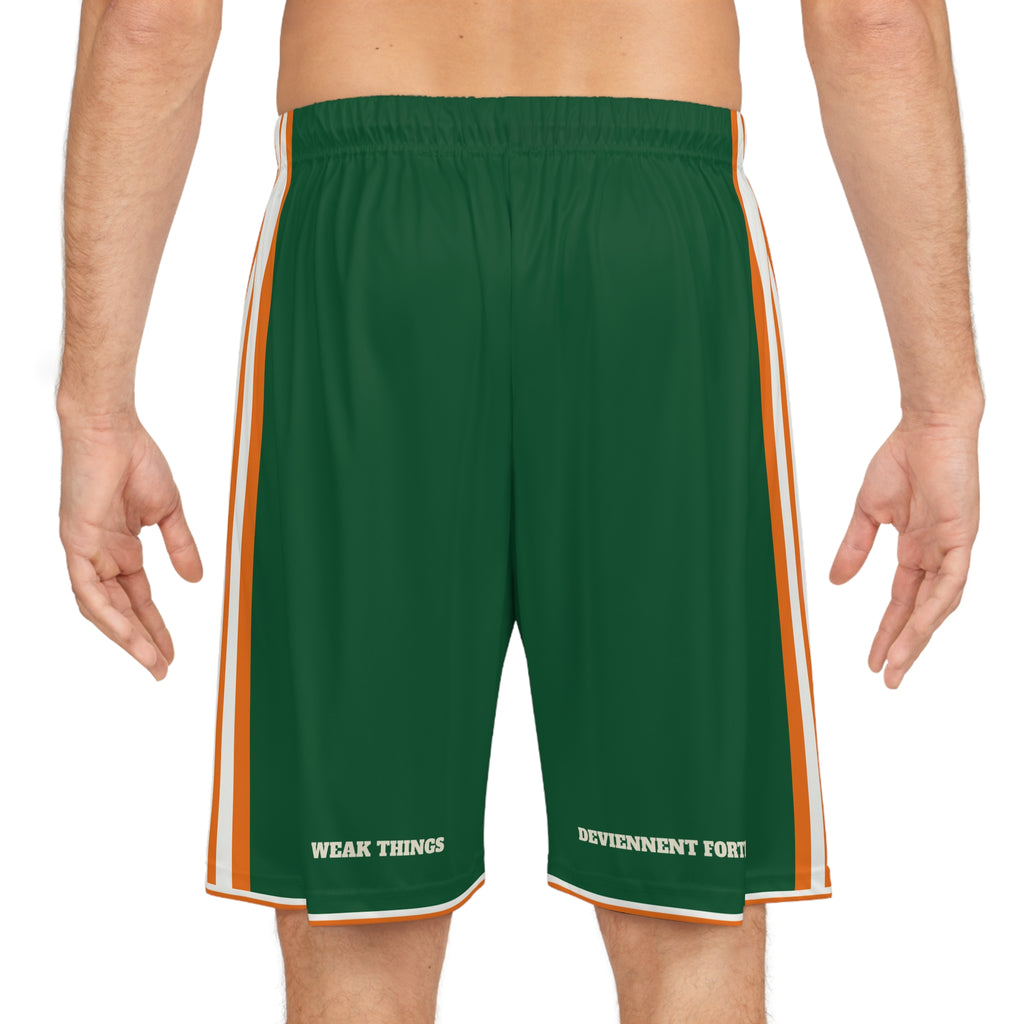 Cote d'Ivoire Daloa Mission Basketball Shorts, worn, back view