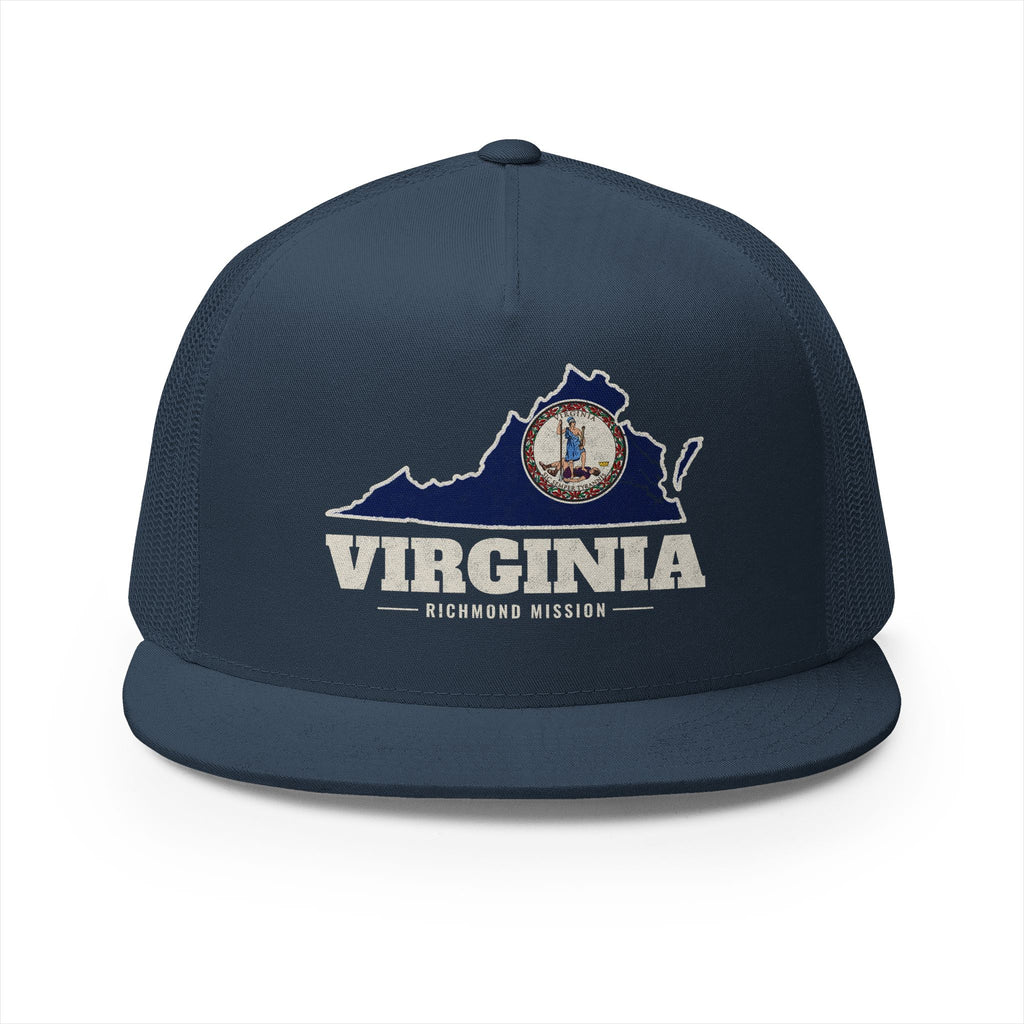 Virginia Richmond Mission Flag Map Trucker Hat