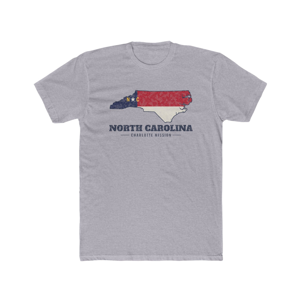 North Carolina Charlotte Mission Flag Map Shirt