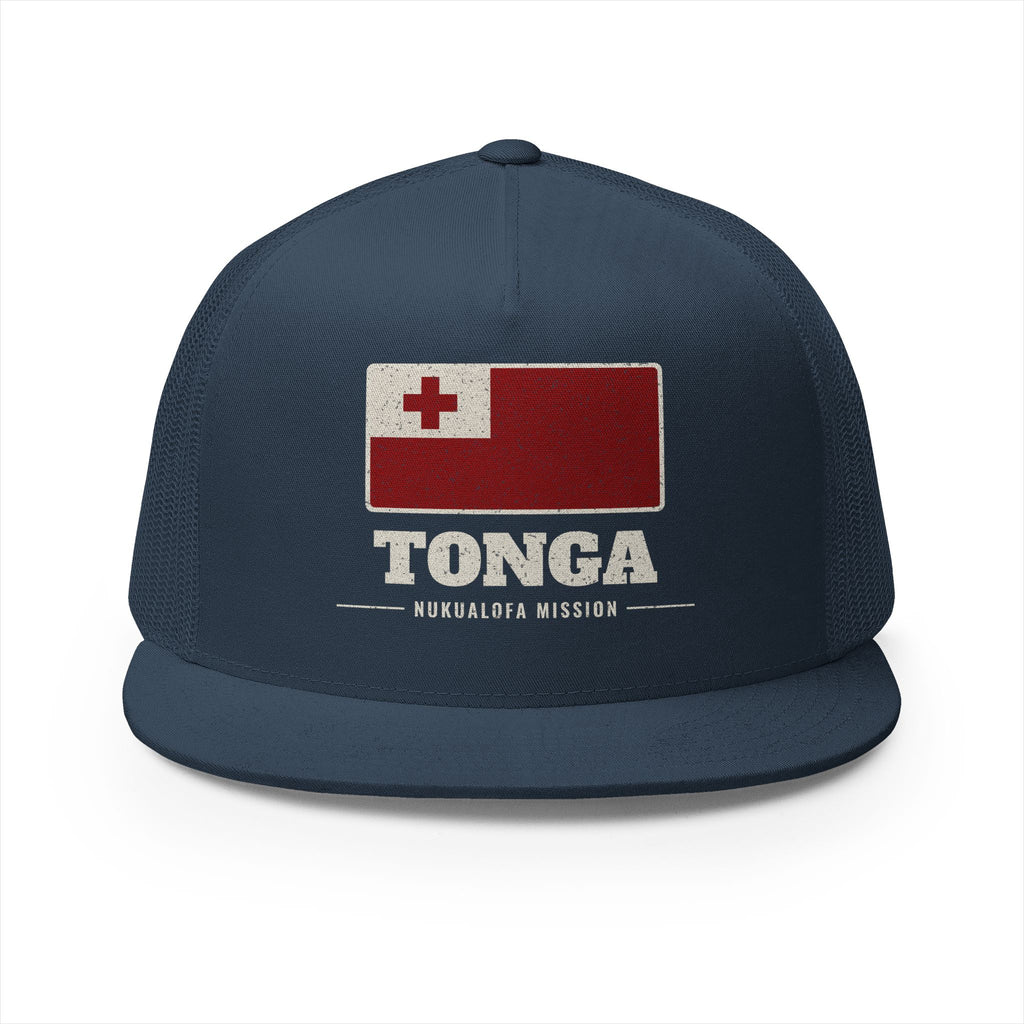 Tonga Nukualofa Mission Flag Map Trucker Hat