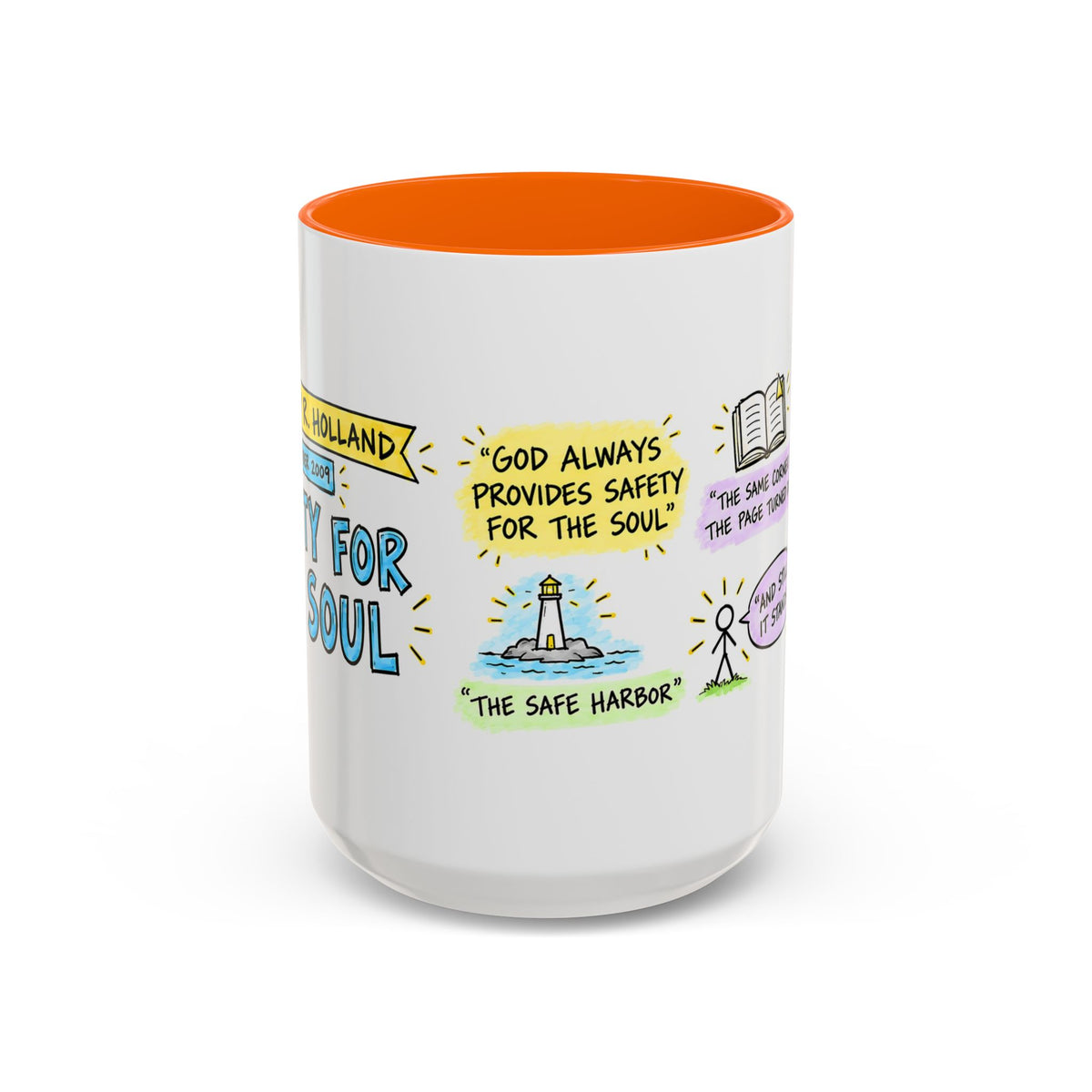 Safety for the Soul Sketch Note Mug — Jeffrey R. Holland
