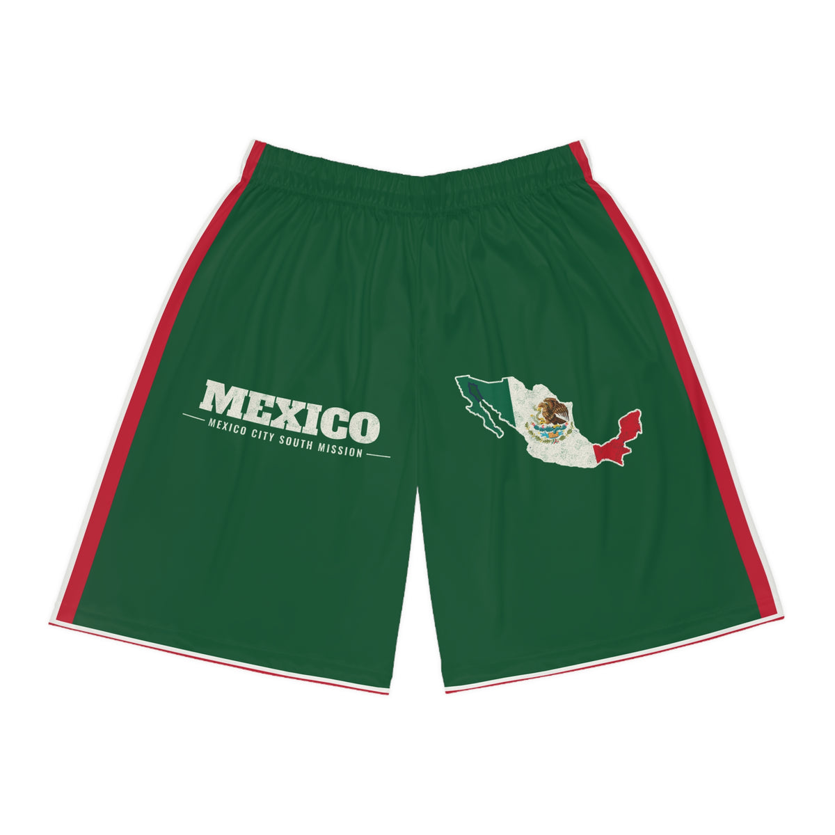 Mexico Mexico City South Mission Basketball Shorts, front view