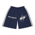 West Virginia Charleston Mission Basketball Shorts, front view