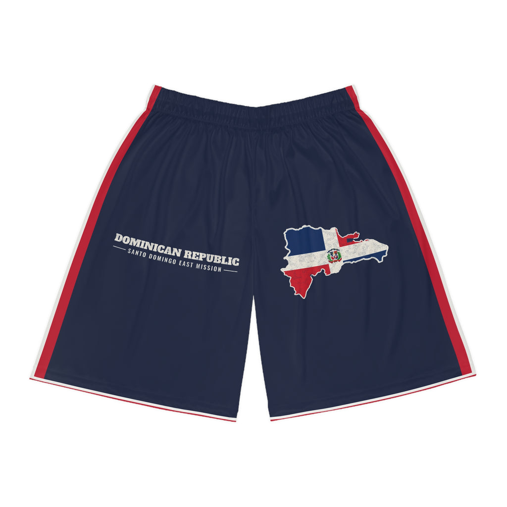 Dominican Republic Santo Domingo East Mission Basketball Shorts, front view