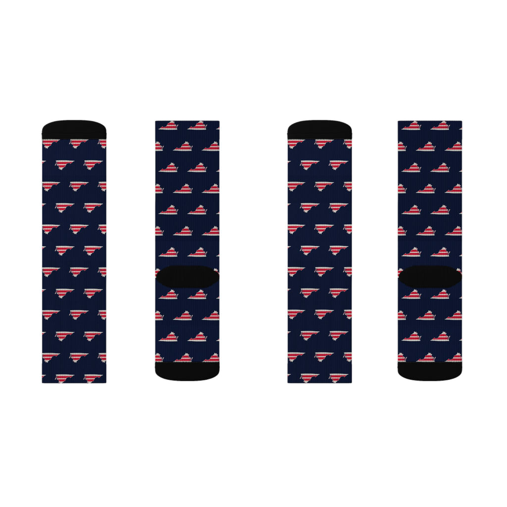 Washington DC South Mission Flag Map Socks
