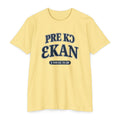 Press Forward shirt in Twi on Banana Cream: “PRE KƆ ƐKAN”, 2 Nifae 31:20