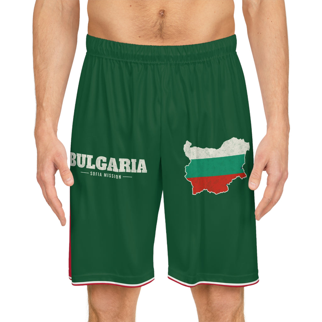Bulgaria Sofia Mission Basketball Shorts, worn, front view