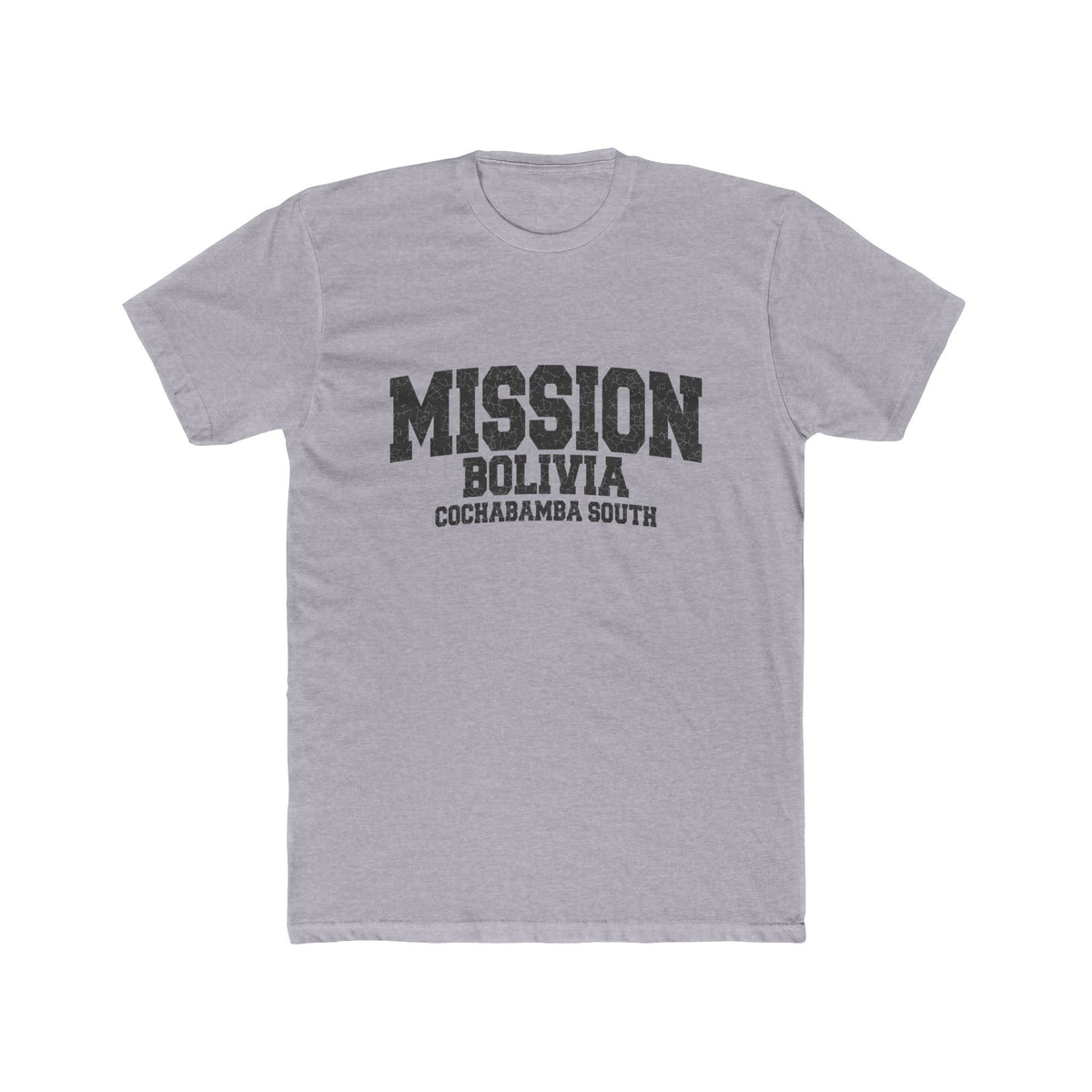 Bolivia Cochabamba South Mission T-Shirt in Heather Grey, front view
