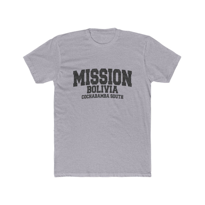 Bolivia Cochabamba South Mission T-Shirt in Heather Grey, front view