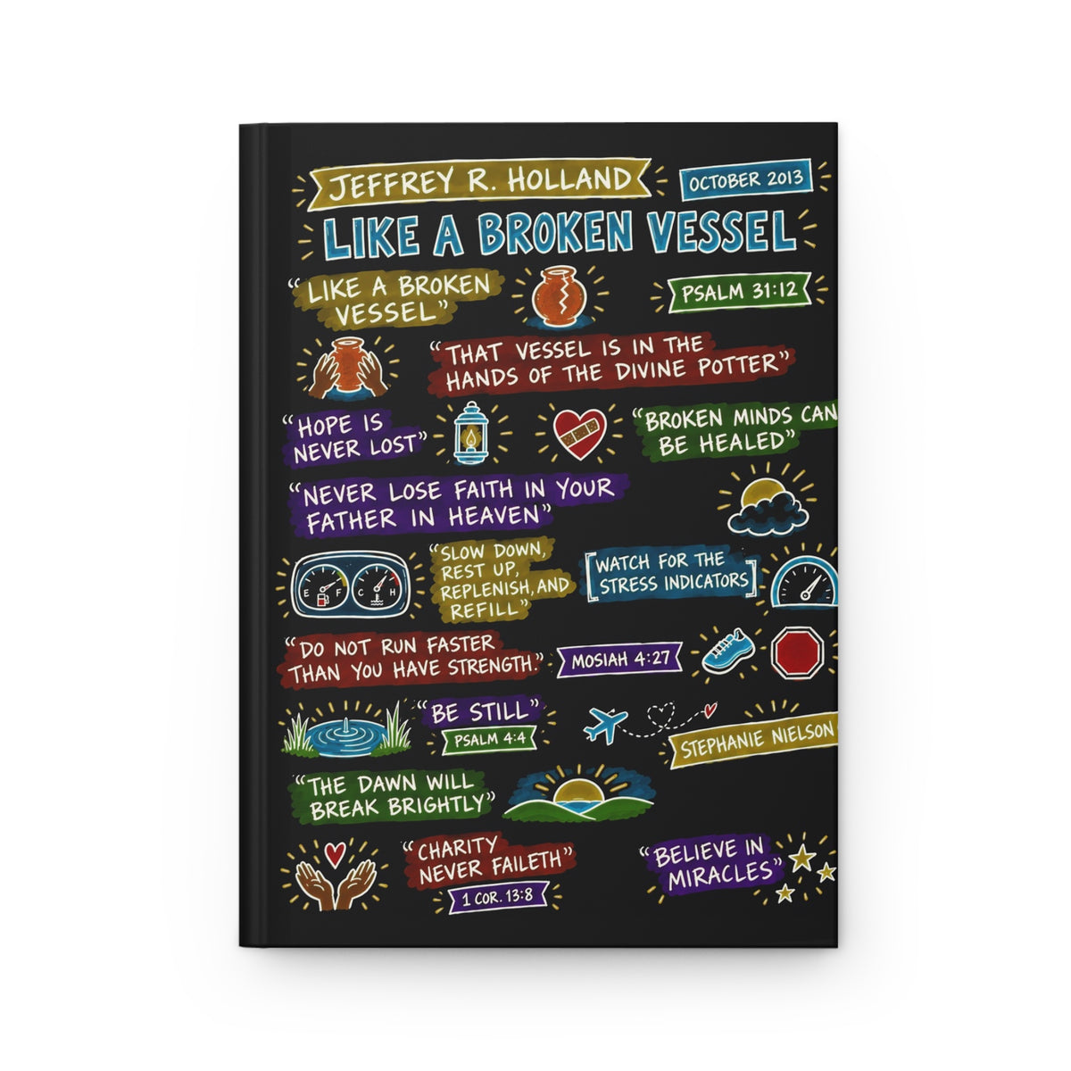 Like a Broken Vessel Sketch Note Journal — Jeffrey R. Holland