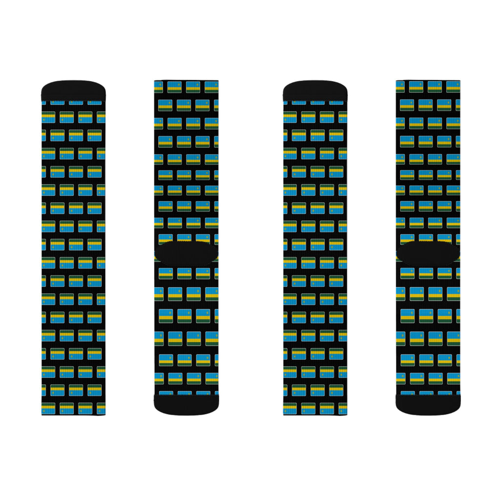 Rwanda Mission Flag Socks