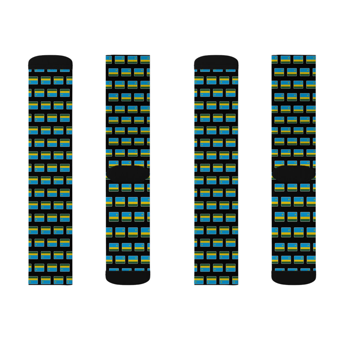 Rwanda Mission Flag Socks