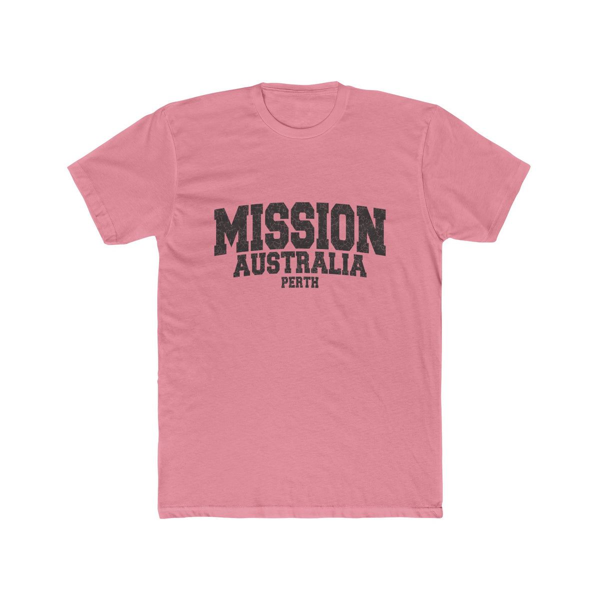 Australia Perth Mission T-Shirt in Solid Light Pink, front view
