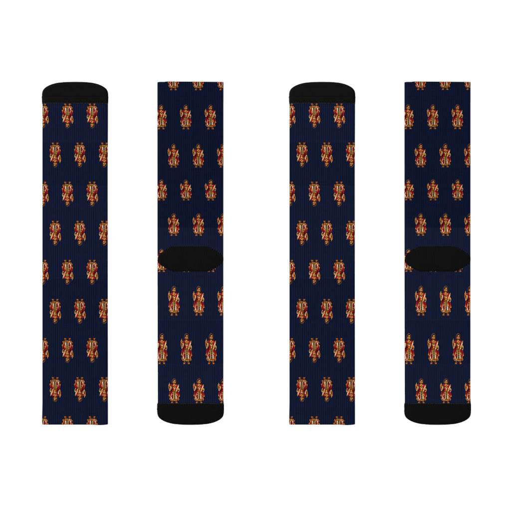 Korihor Brick Chess crew socks by Weak Things view 2