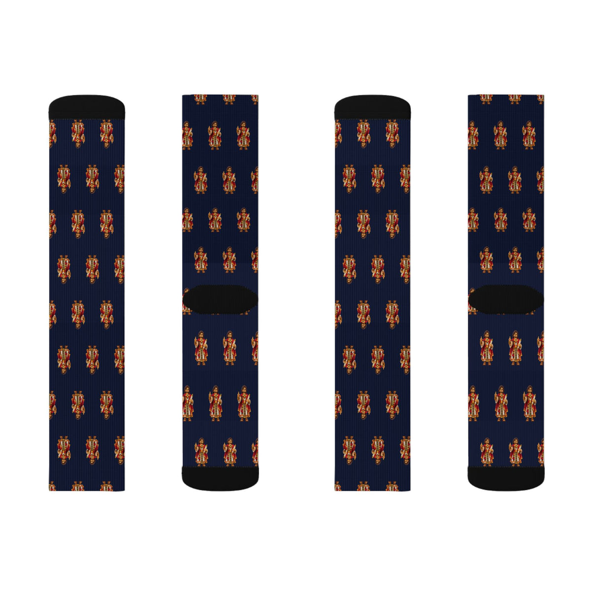 Korihor Brick Chess crew socks by Weak Things view 2