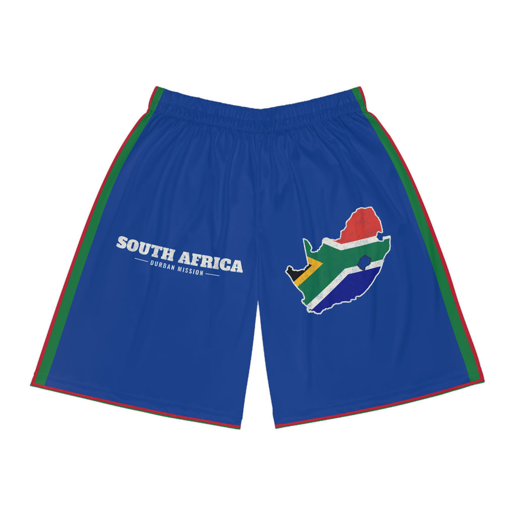 South Africa Durban Mission Basketball Shorts, front view