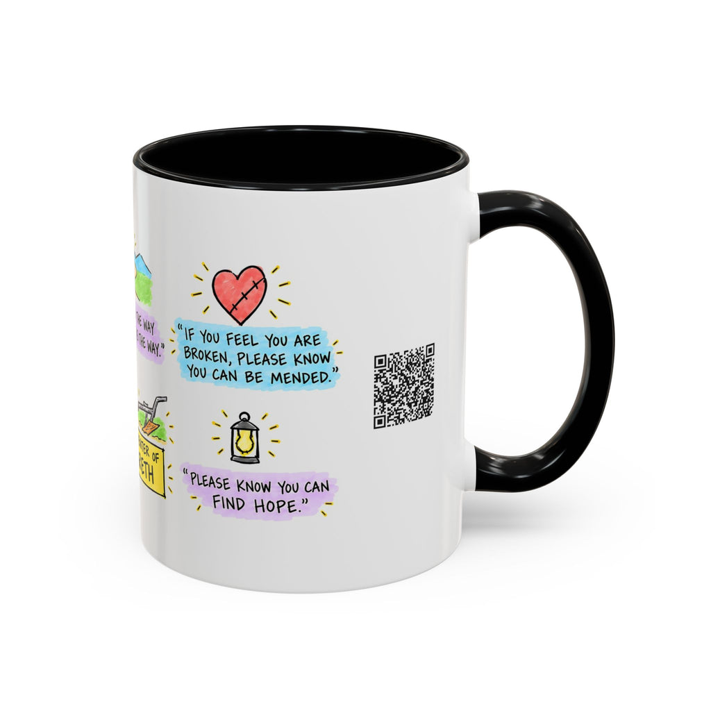 Broken Things to Mend Sketch Note Mug — Jeffrey R. Holland