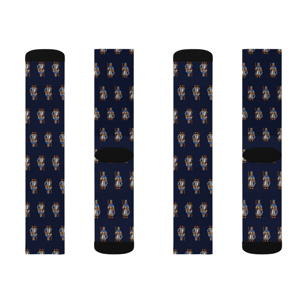 Ishmael Brick Chess crew socks by Weak Things view 2