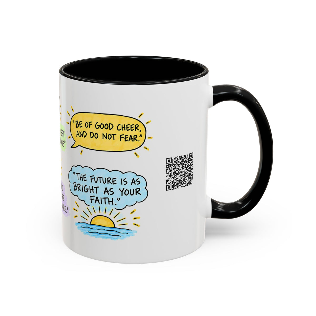 Be of Good Cheer Sketch Note Mug — Thomas S. Monson