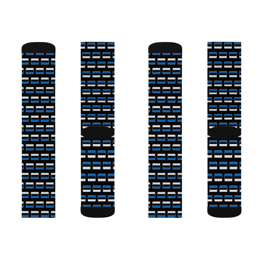 Estonia Mission Flag Socks