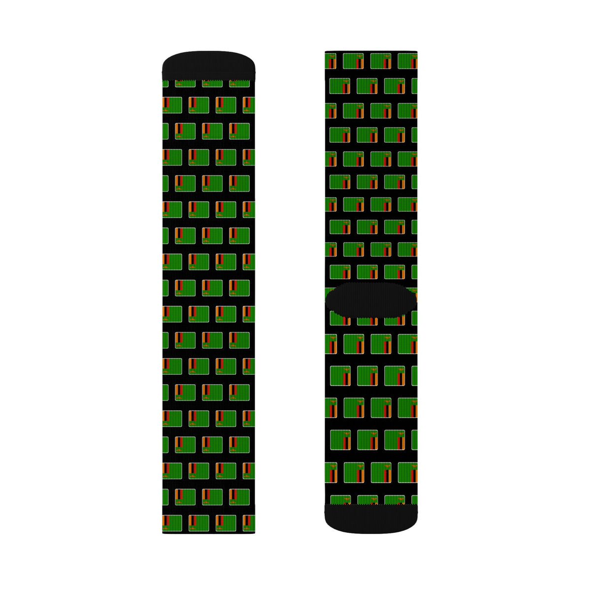 Zambia Mission Flag Socks