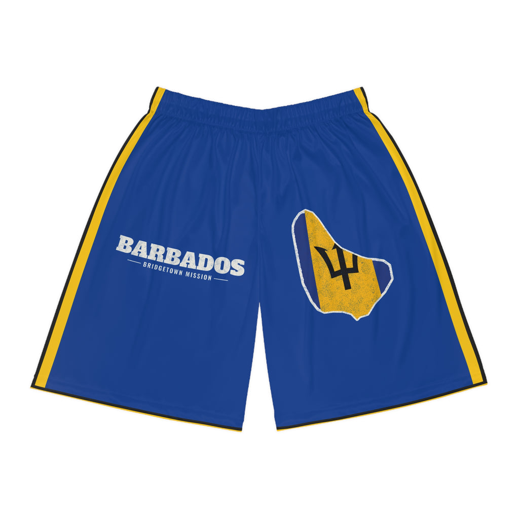Barbados Bridgetown Mission Basketball Shorts, front view