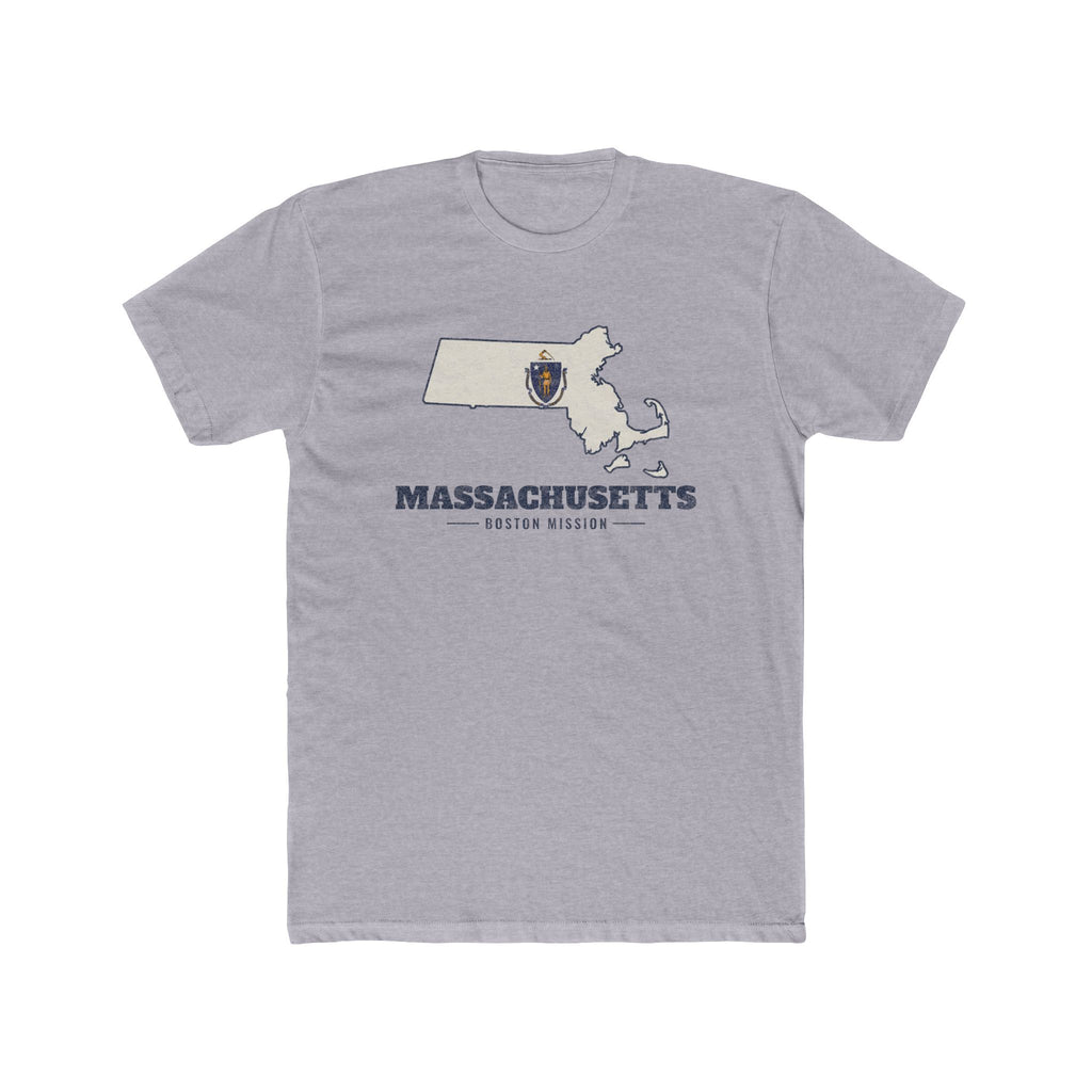 Massachusetts Boston Mission Flag Map Shirt