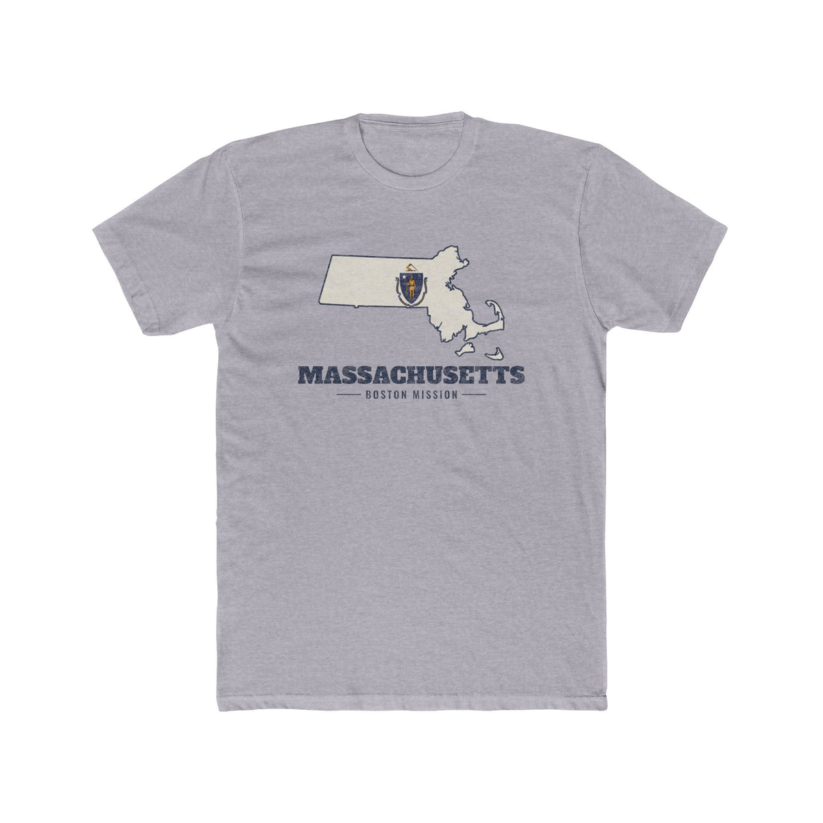 Massachusetts Boston Mission Flag Map Shirt