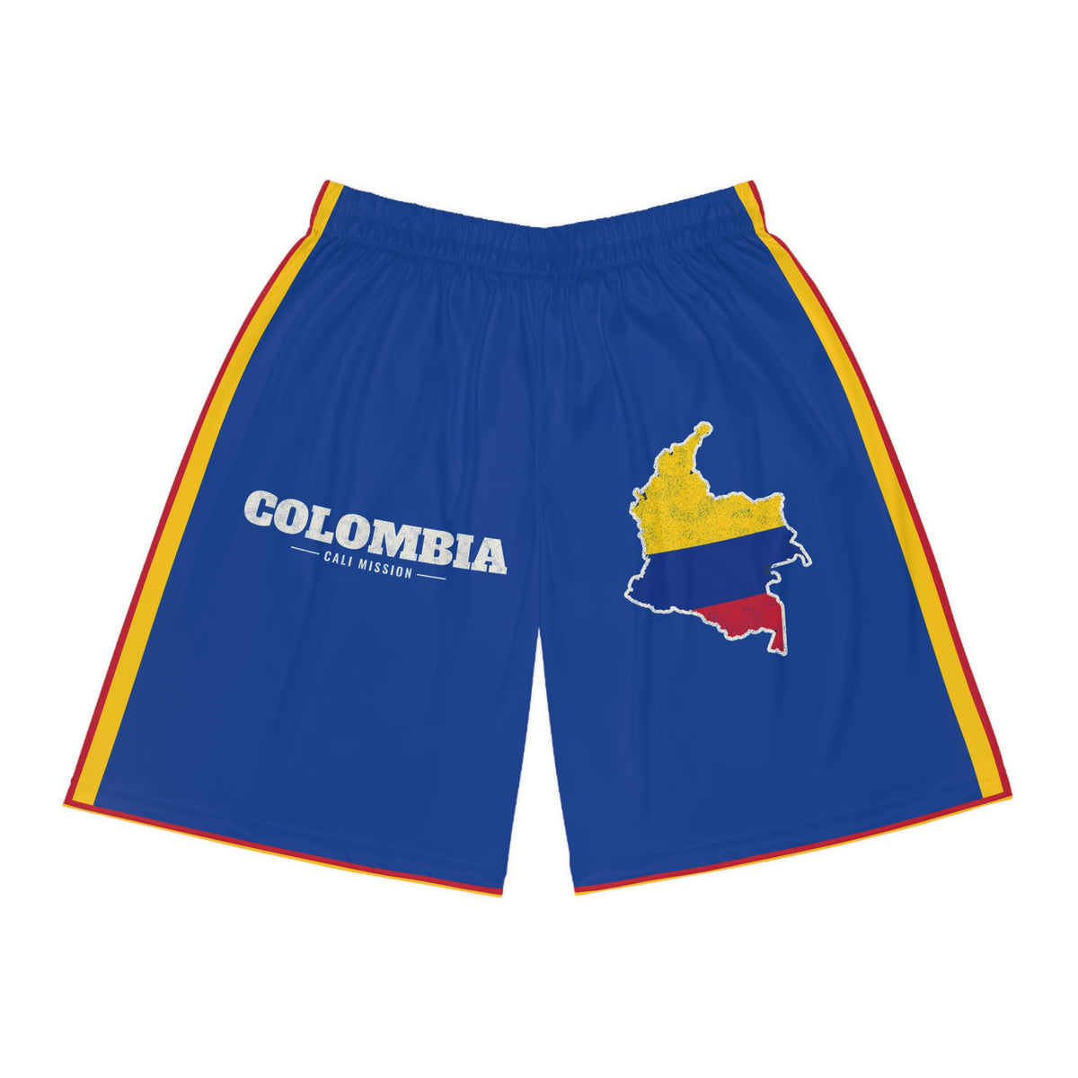 Colombia Cali Mission Basketball Shorts, front view