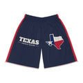 Texas Lubbock Mission Basketball Shorts, front view