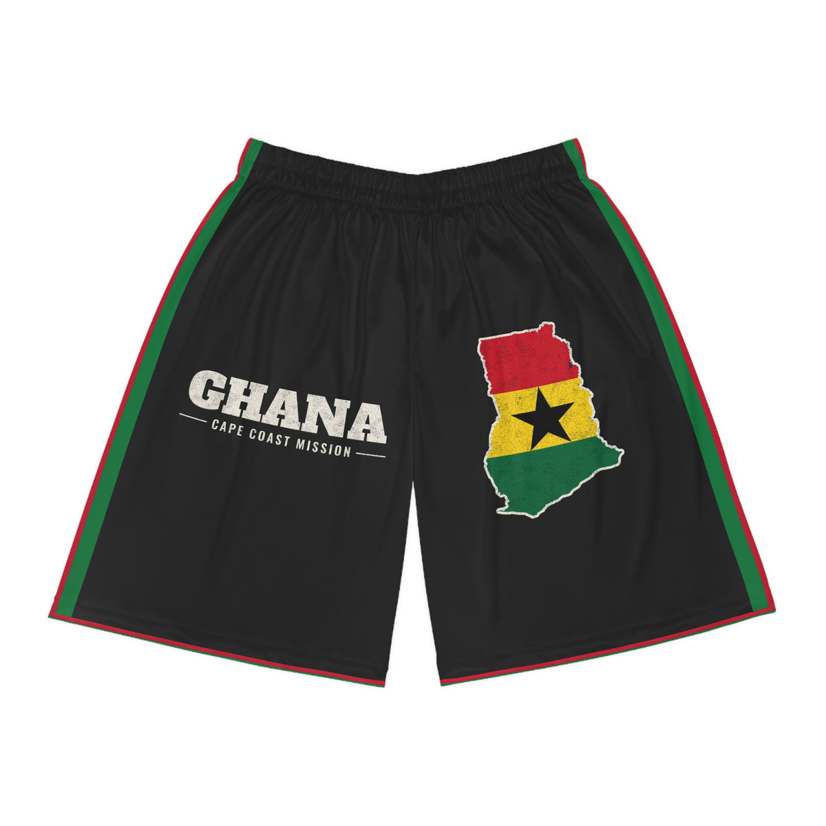 Ghana Cape Coast Mission Basketball Shorts, front view