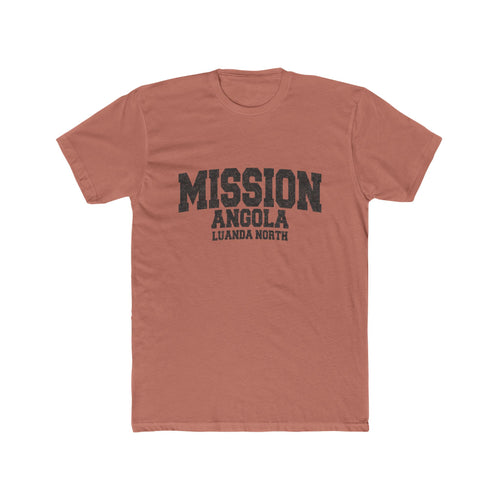 Angola Luanda North Mission T-Shirt in Solid Desert Pink, front view