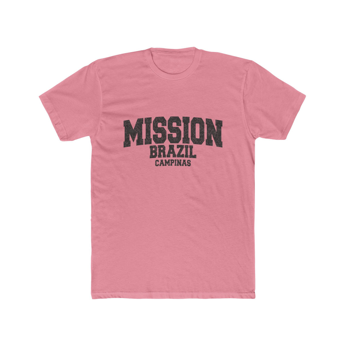 Brazil Campinas Mission T-Shirt in Solid Light Pink, front view