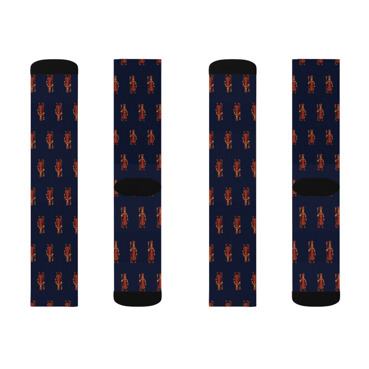 Amulonites Brick Chess crew socks by Weak Things view 2