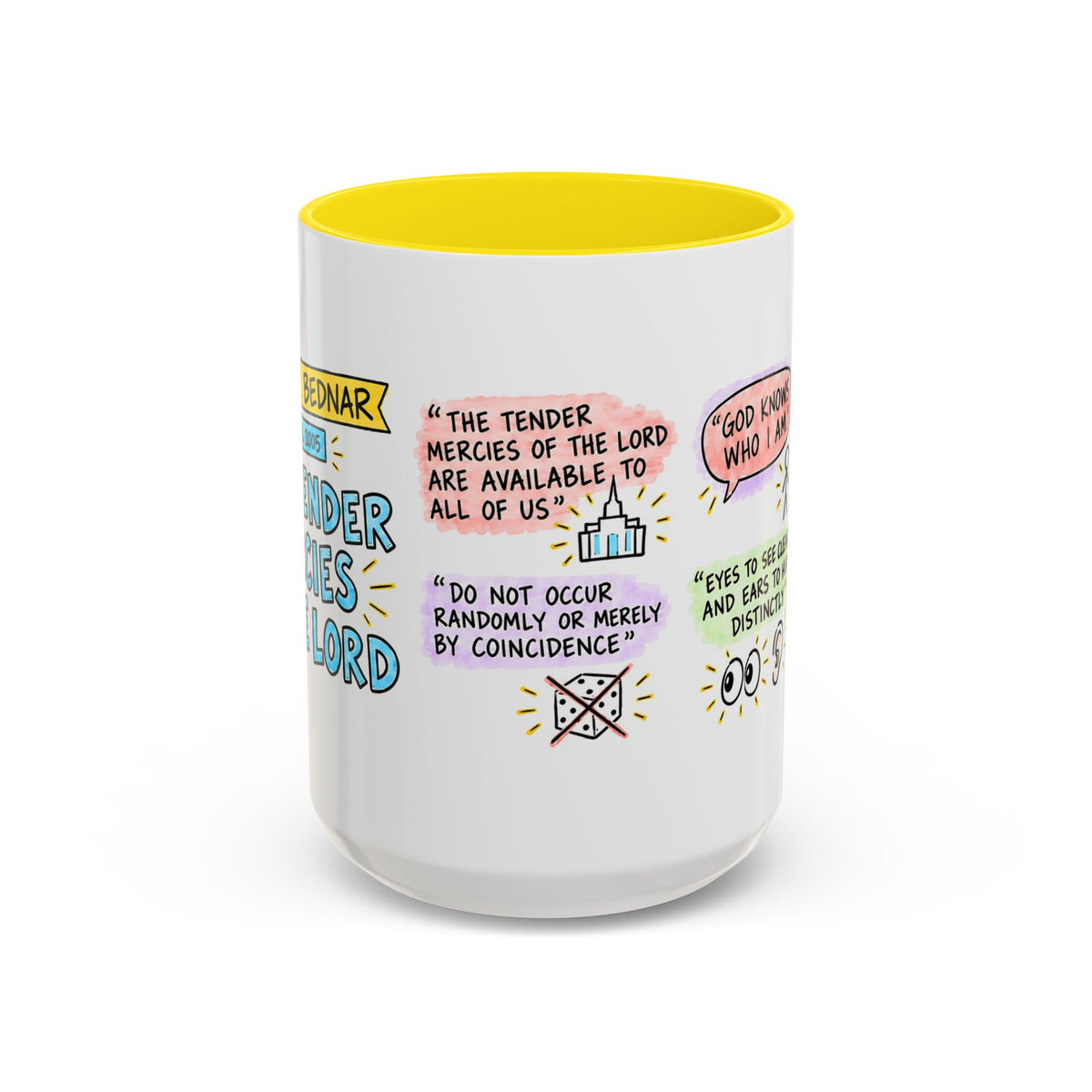 The Tender Mercies of the Lord Sketch Note Mug — David A. Bednar